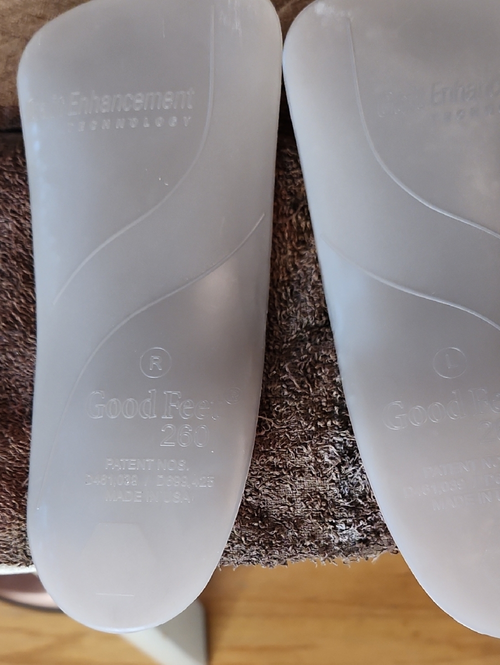 Good Feet White Orthotic Insoles - Comfort Enhancement